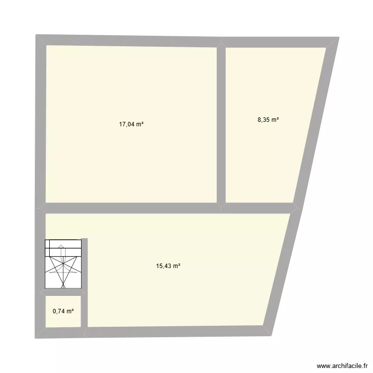 BEUZEVILLE. Plan de 4  et 42 m²