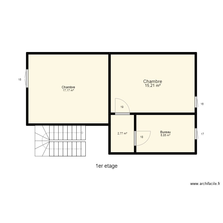 1er. Plan de 0 pièce et 0 m2