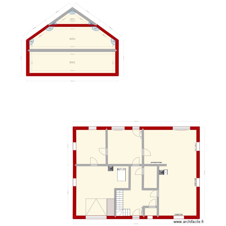 REZ64. Plan de 10 pièces et 184 m2