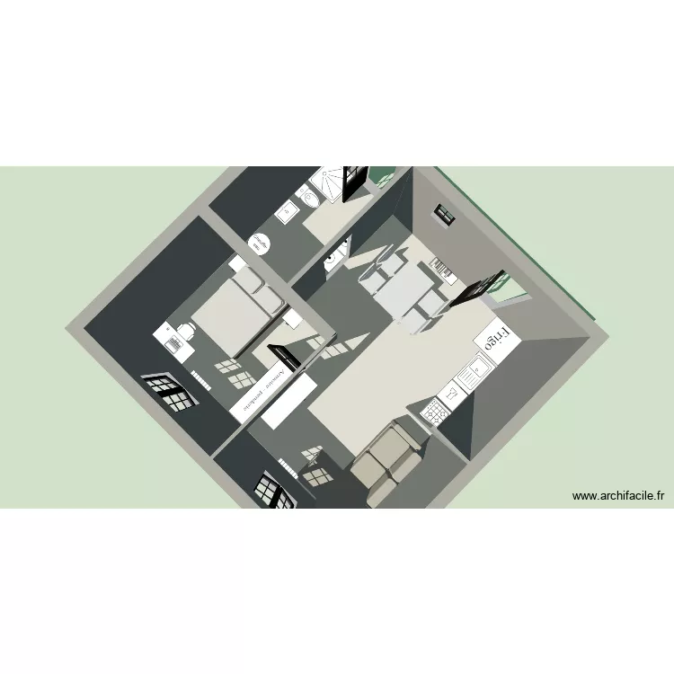 2eme. Plan de 3 et 43 m² 2eme. Plan de 3 et 43 m²