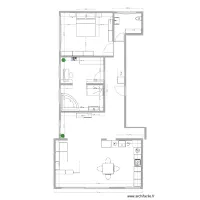 plan cuisine d&eacute;plac&eacute;e