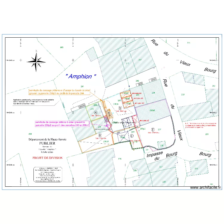 plan g&eacute;om&egrave;tre amphion V2+. Plan de 