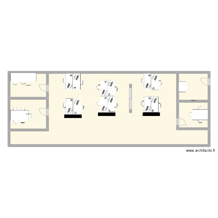 Focus quartier version Colliers. Plan de 4 pièces et 168 m2