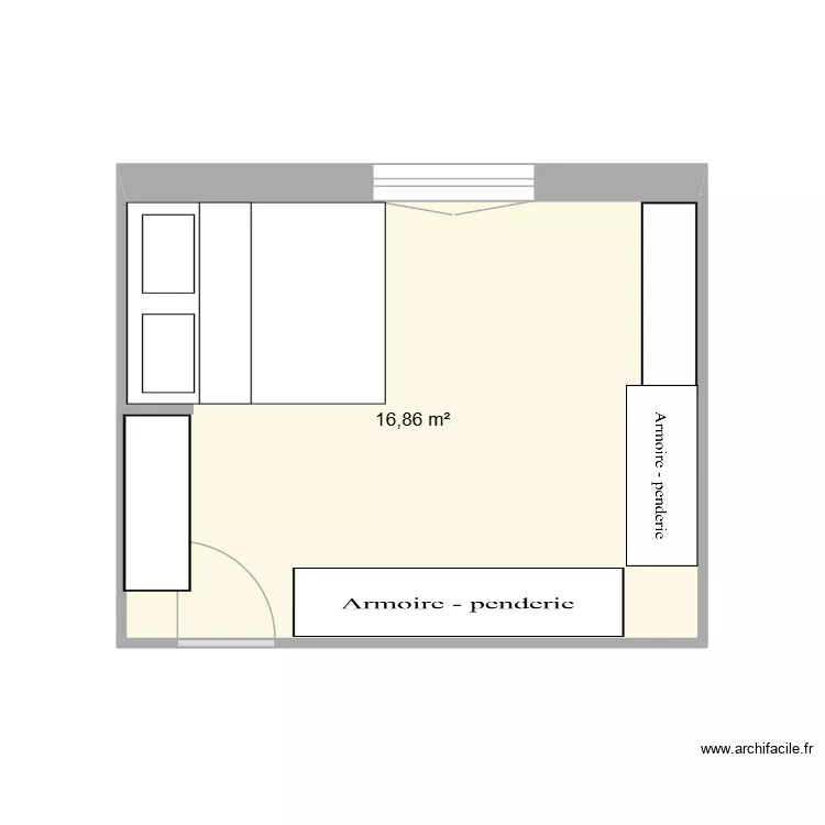 chambre sarah. Plan de 1 et 17 m² chambre sarah. Plan de 1 et 17 m²