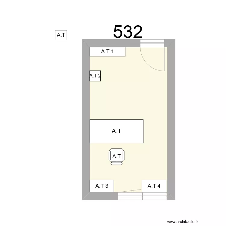 Bureau R 532 A.THIBBAUT. Plan de Bureau R 532 A.THIBBAUT. Plan de