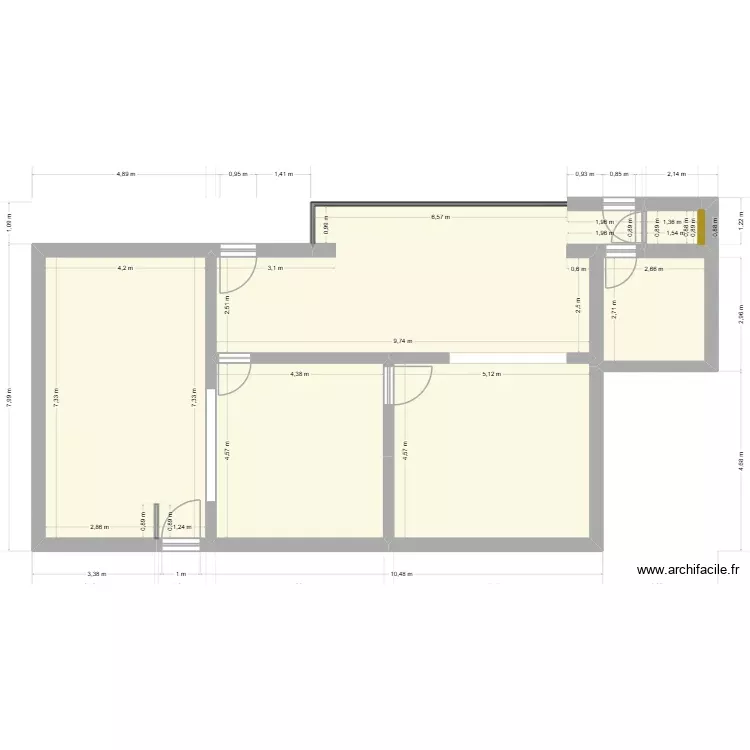 Gaillard-Plan Rez-Backup-20261017. Plan de 6 Pièces et 117 m² Gaillard-Plan Rez-Backup-20261017. Plan de 6 Pièces et 117 m²