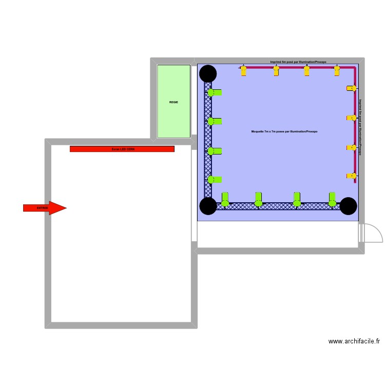 GESDA cern. Plan de 3 pièces et 108 m2