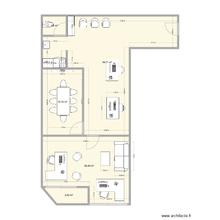 Bureau OTMA. Plan de 0 pièce et 0 m2