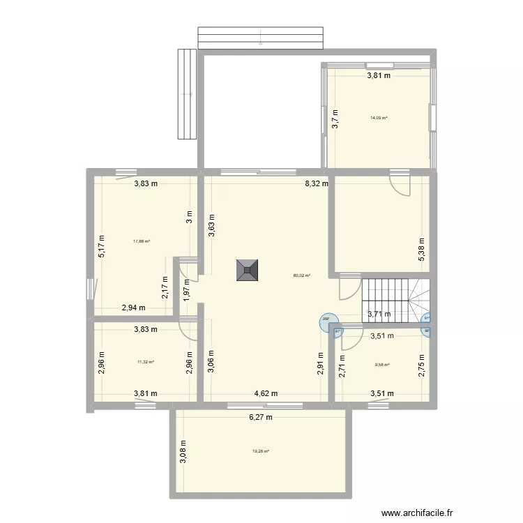 Chenois. Plan de 6 et 132 m² Chenois. Plan de 6 et 132 m²