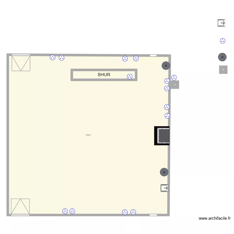 cuissrey. Plan de 2  et 442 m²
