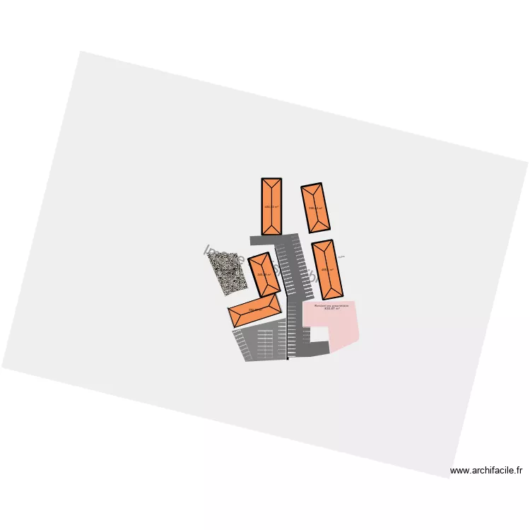 BERIVIE DECOUPAGE. Plan de 5  et 2079 m²