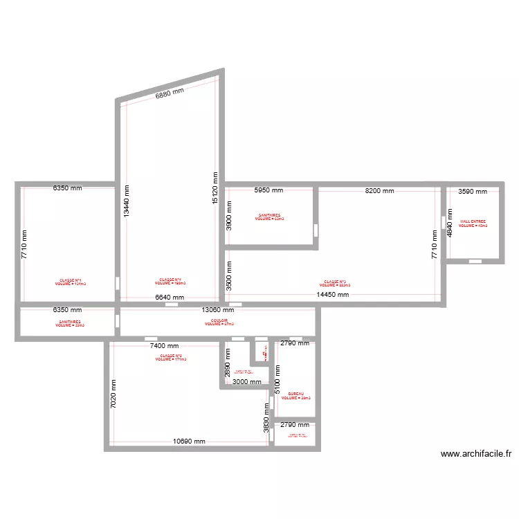 Ecole BESSAT. Plan de 