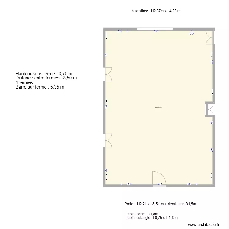 Salle Brignon. Plan de 