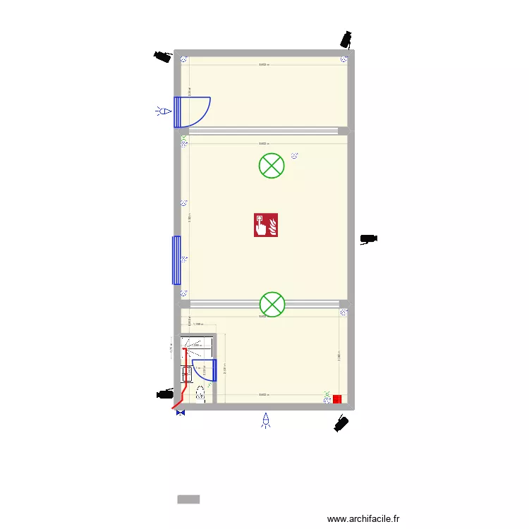 Barac&acirc;o IV. Plan de 3  et 62 m²
