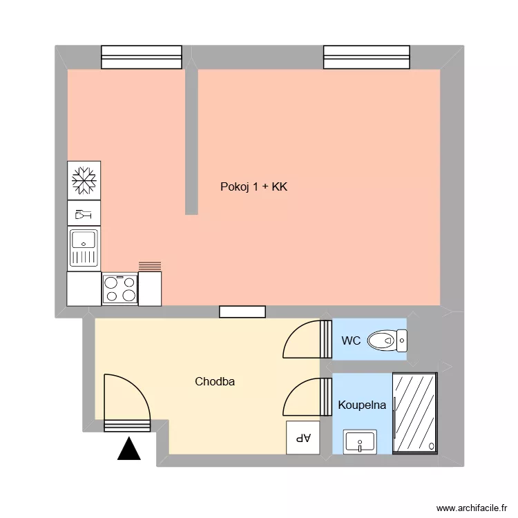 Opavsk&aacute; 802, byt 3. Plan de 10  et 161 m²