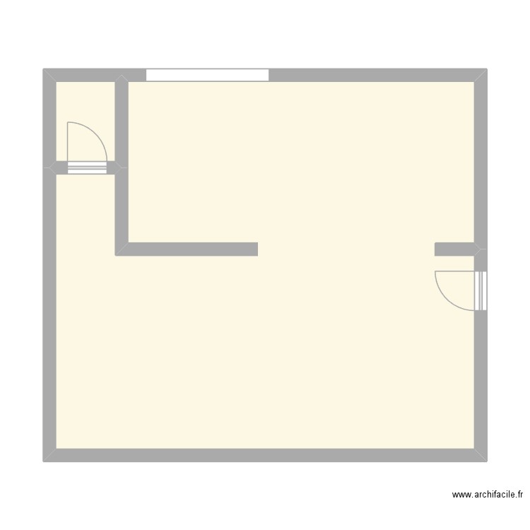 Defretin 2. Plan de 2 pièces et 61 m2