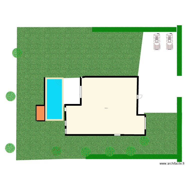 Piscine. Plan de 0 pièce et 0 m2