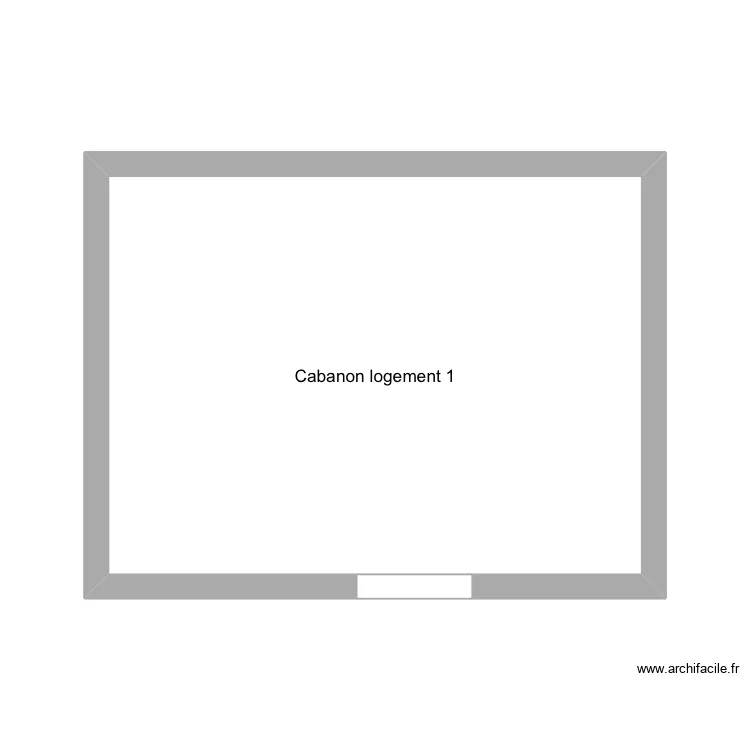 Cabanon logement 1. Plan de Cabanon logement 1. Plan de
