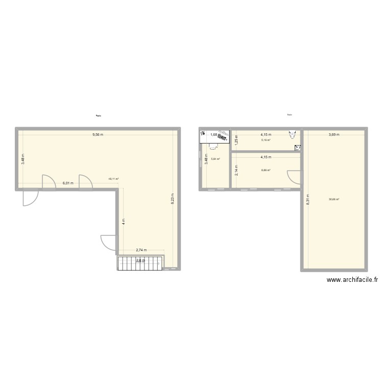garage michel. Plan de 6 pièces et 101 m2