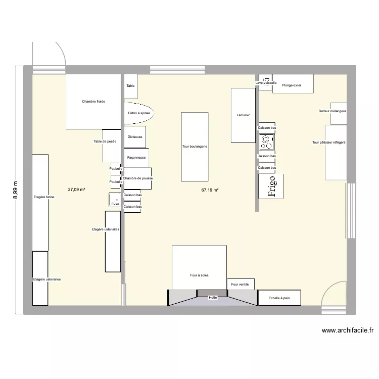 Plan Boul-Pat TFE. Plan de 2  et 94 m²