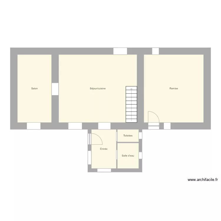 plan avant travaux kervern rdc. Plan de 