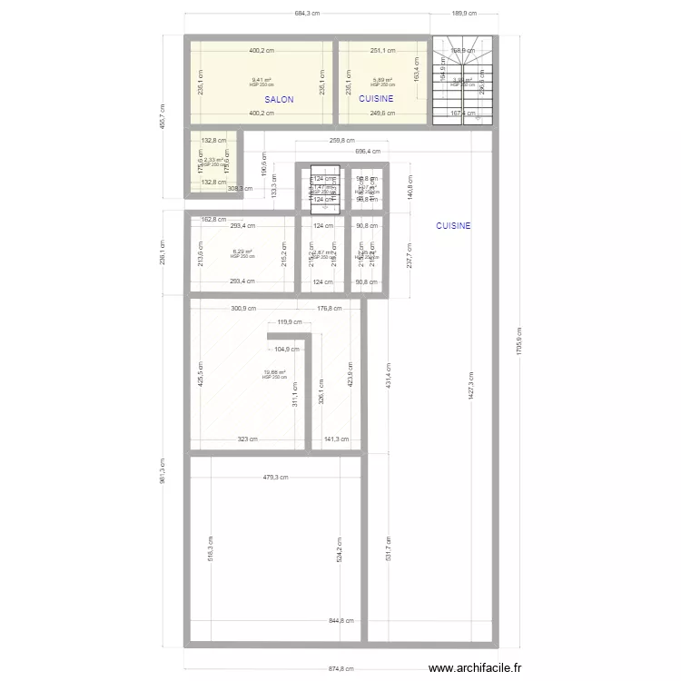 PLAN APPART 2EME . Plan de 