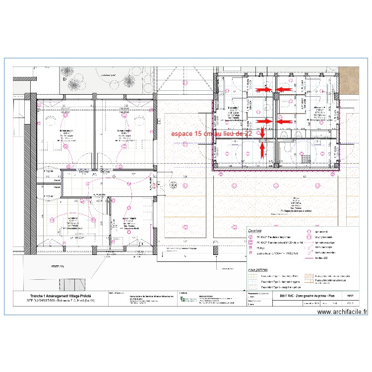 BLOC WC  Bat G. Plan de 0 pièce et 0 m2