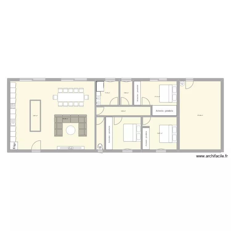 Didou. Plan de 8  et 187 m²