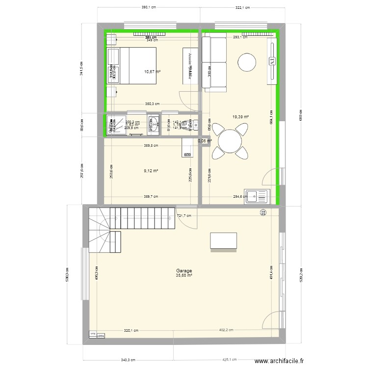 Maison du Tréport - Revamping. Plan de 20 pièces et 155 m2