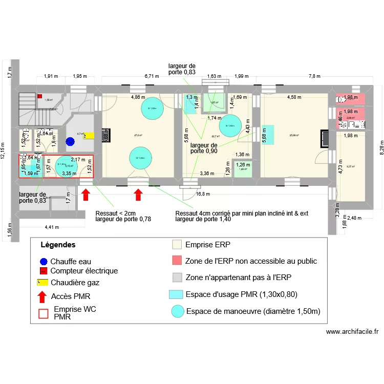 MP Marcy accessibilit&eacute; int 2c. Plan de 