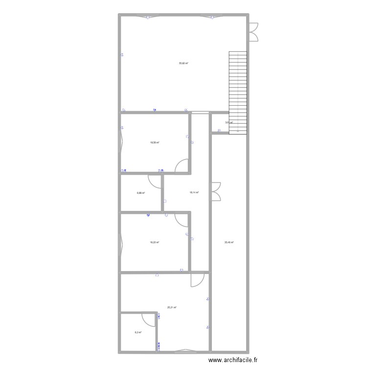 PLAN ELEC. Plan de 9 pièces et 188 m2