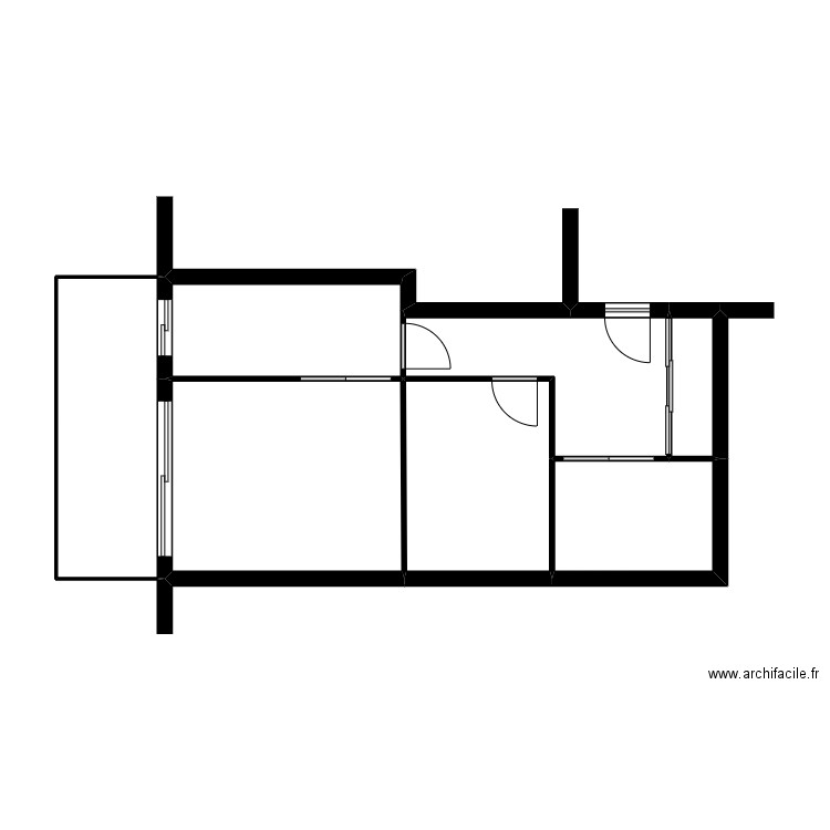 683 GUILLOt. Plan de 7 pièces et 53 m2