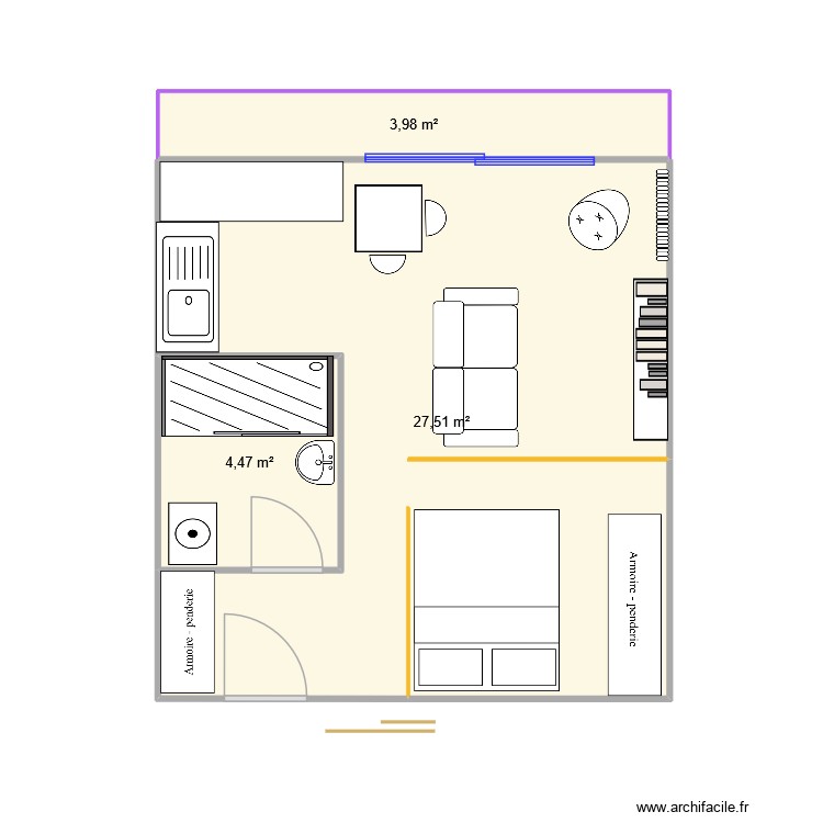 Burnouf_v0. Plan de 0 pièce et 0 m2