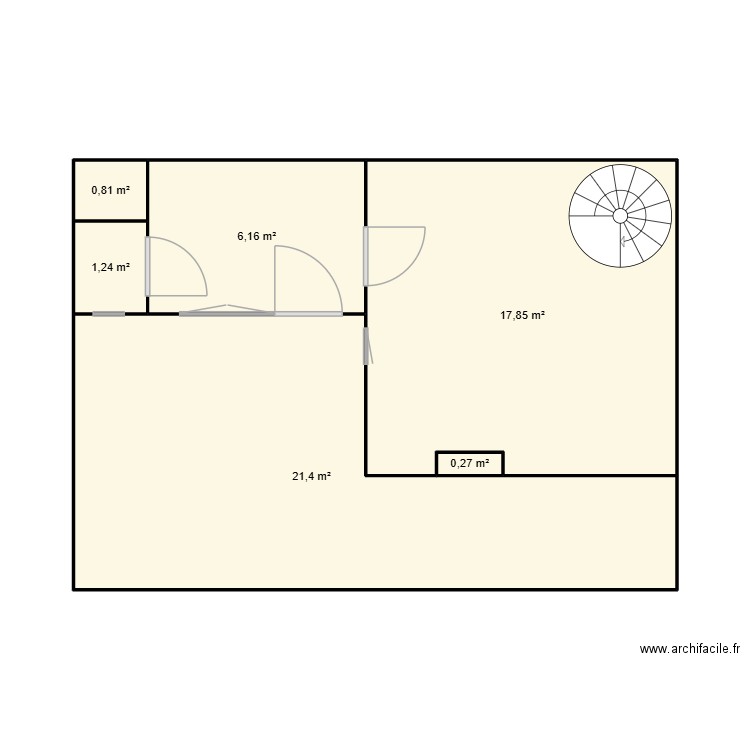 MAISON ECOUCHE. Plan de 6 pièces et 48 m2