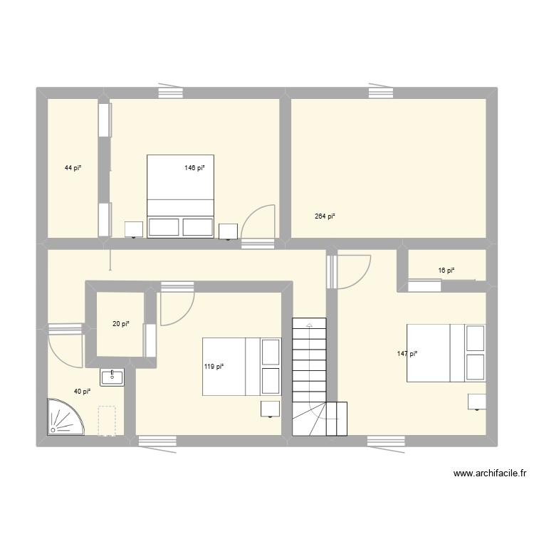 boreal etage. Plan de 0 pièce et 0 m2