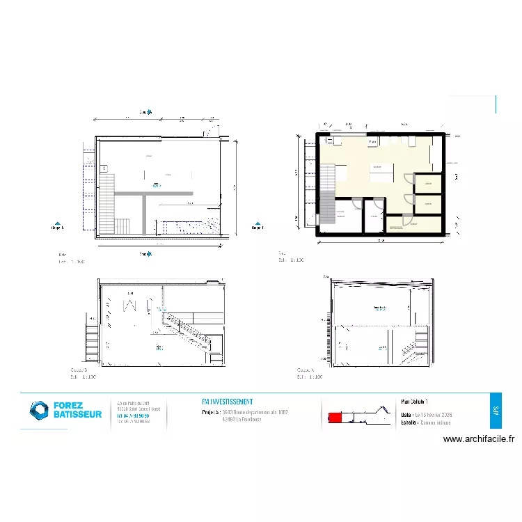 MC PATISSERIE. Plan de 6  et 82 m²