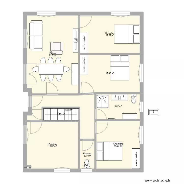 Maison Tonio V2. Plan de 