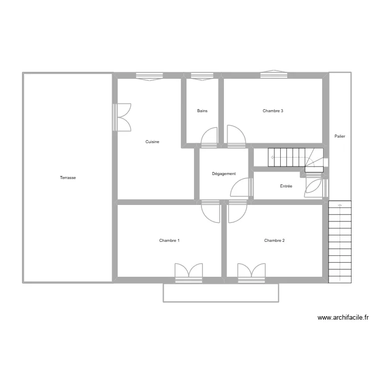 Coucet 2ème. Plan de 11 Pièces et 117 m² Coucet 2ème. Plan de 11 Pièces et 117 m²