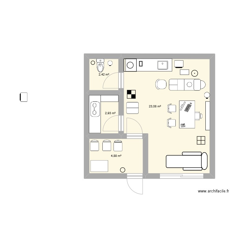 travail 4.6. Plan de 0 pièce et 0 m2