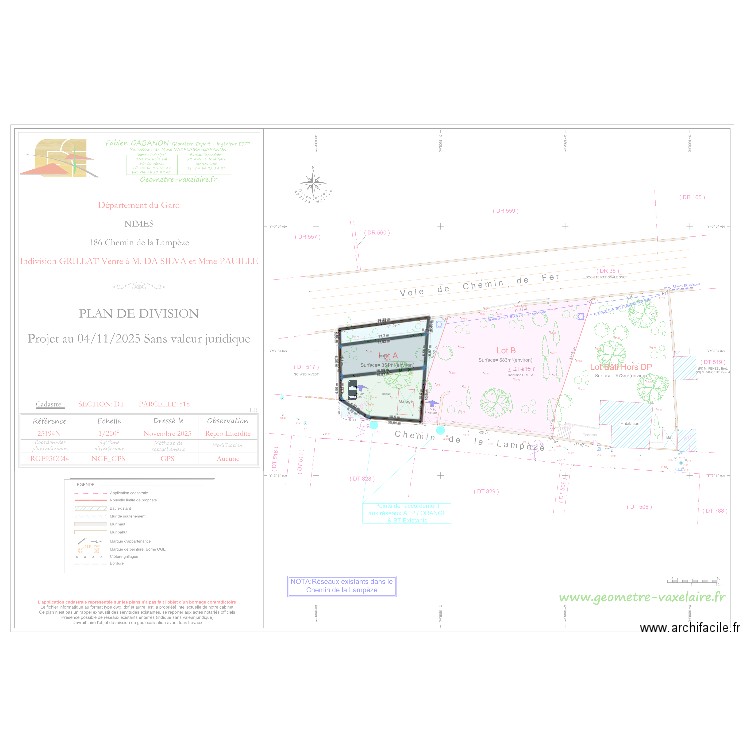 Maison Lampèze 2. Plan de 2 pièces et 245 m2
