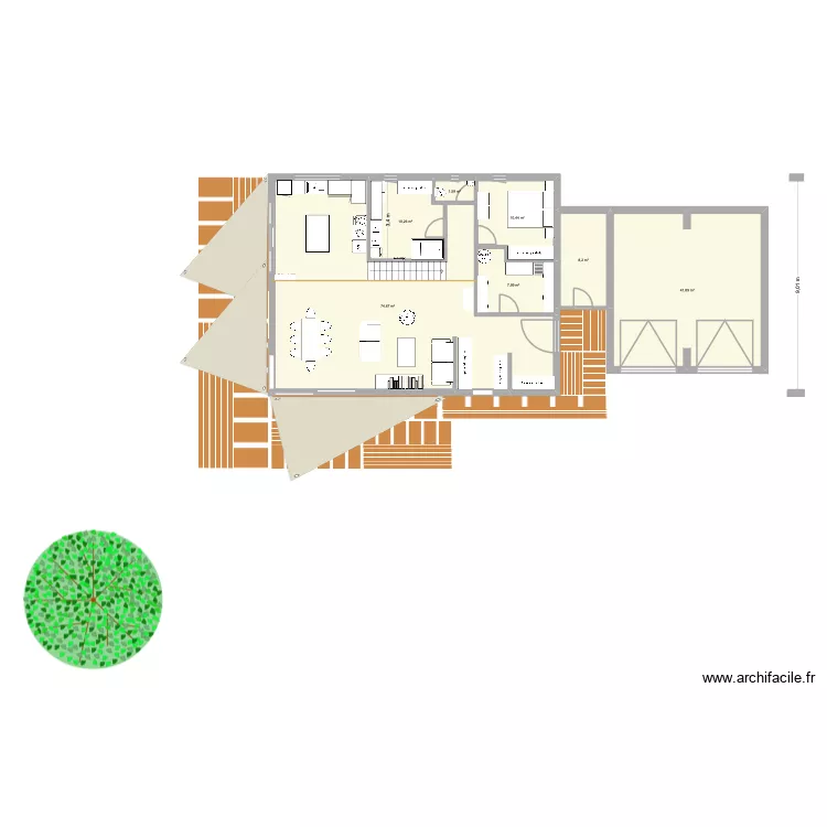 PROJET 3. Plan de 11  et 227 m²