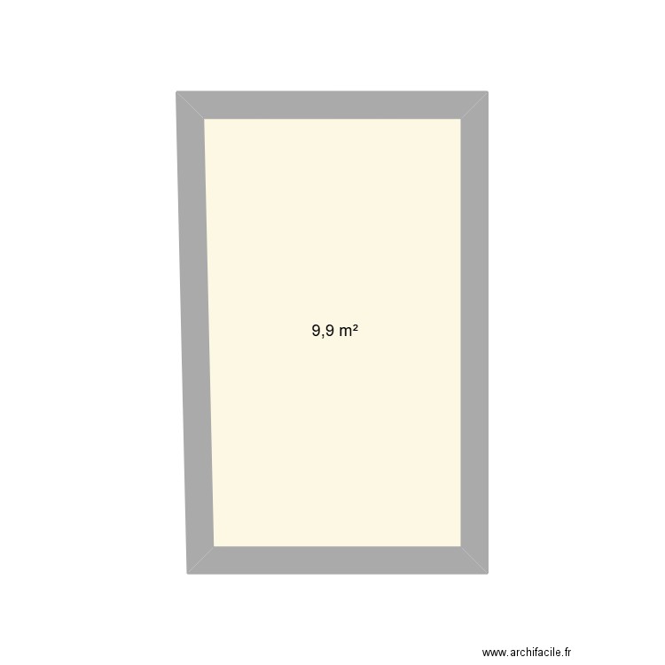 Puteaux. Plan de 1 pièce et 10 m2