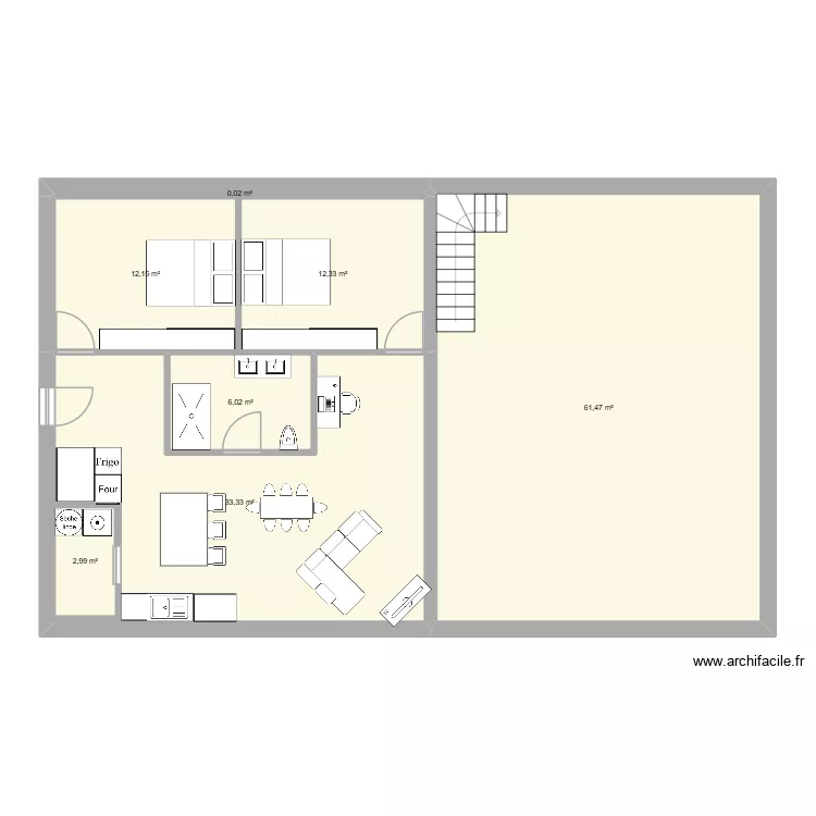 Plan Cristiana. Plan de 7 et 132 m² Plan Cristiana. Plan de 7 et 132 m²