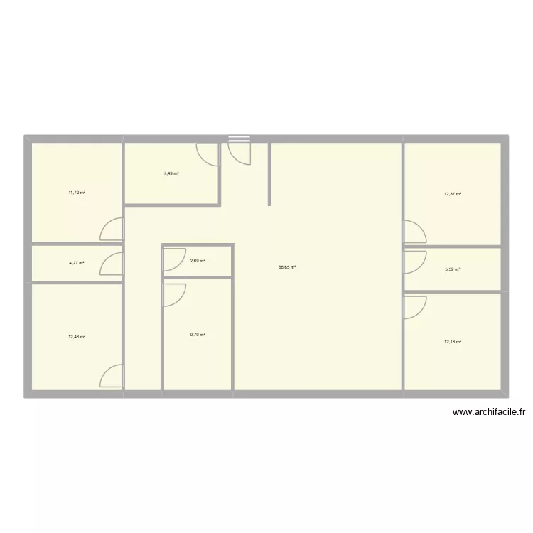 maison2. Plan de 10 Pièces et 146 m²