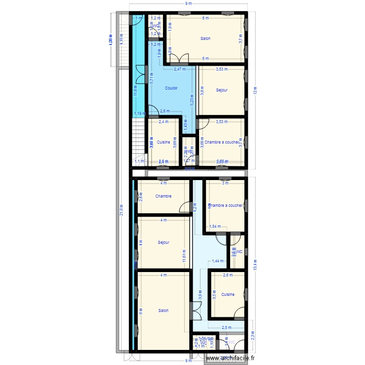 PLAN 26X10 Client 27 59 02 60. Plan de 35 pièces et 395 m2