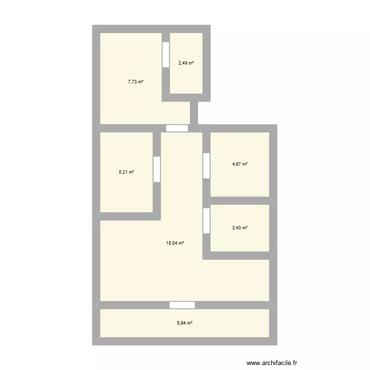 MODELO 2. Plan de 7  et 48 m²
