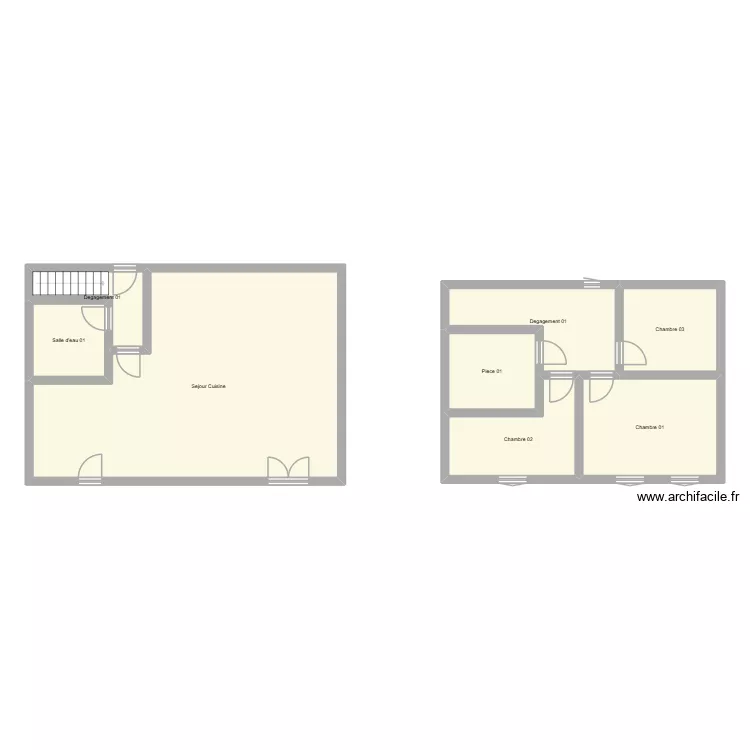 350602689. Plan de 8 pièces et 125 m²