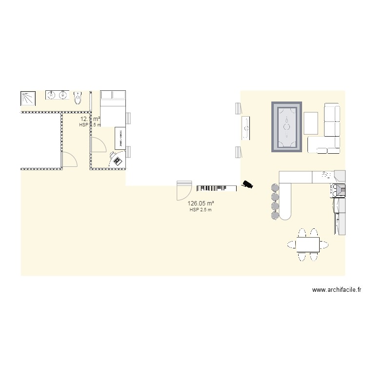 Maison justine. Plan de 0 pièce et 0 m2