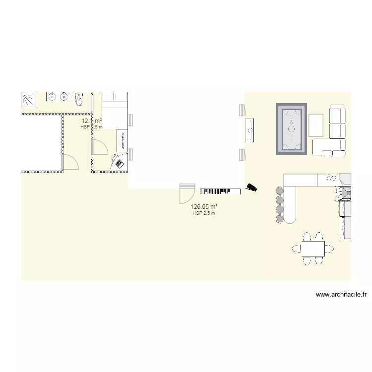 Maison justine. Plan de 