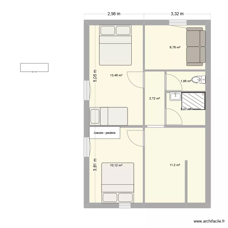 renondons. Plan de 7 Pièces et 49 m² renondons. Plan de 7 Pièces et 49 m²